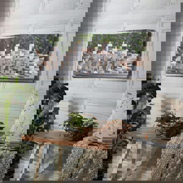 Art for the Home Typography Dream LED Printed Canvas | Green