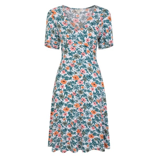 Mountain Warehouse Womens/Ladies Como Floral Dress - Dark Teal