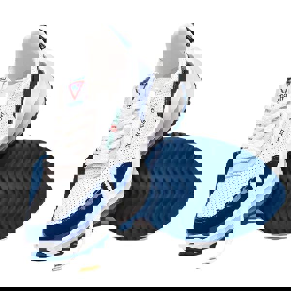 Casablanca Atlantis Navy Detail White Shoes