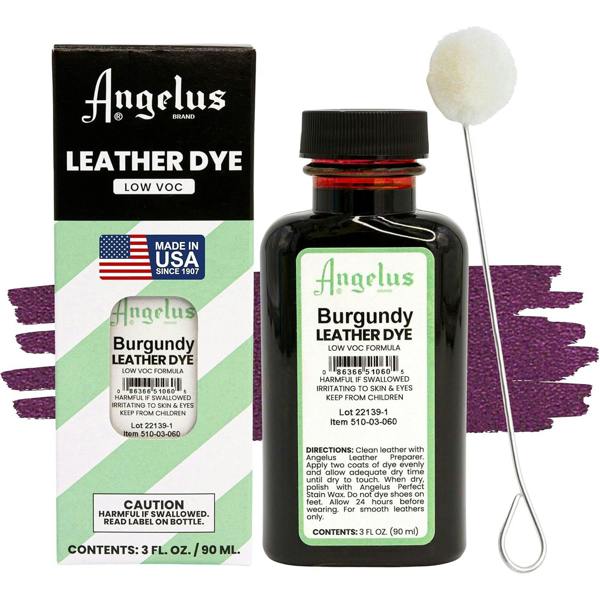 Angelus Low VOC Leather Dye - Non-Flammable Formula 3oz