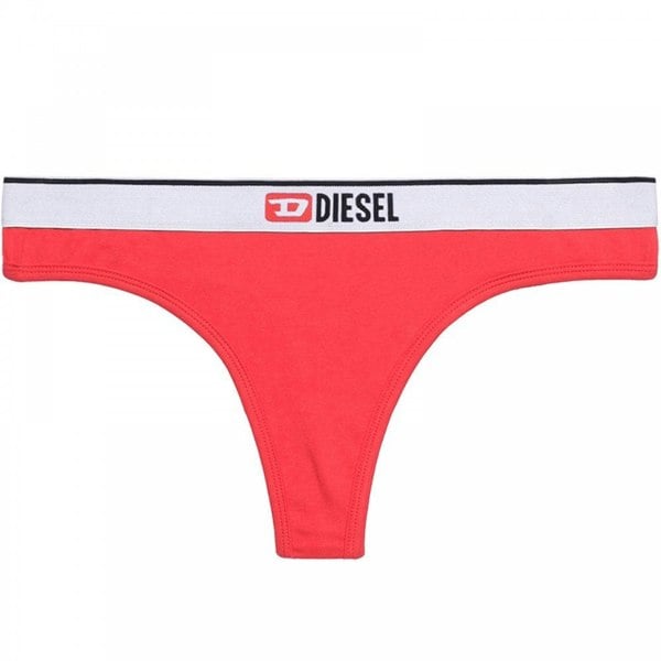 Diesel Ufst 2-Pack Thong, Red/White Print