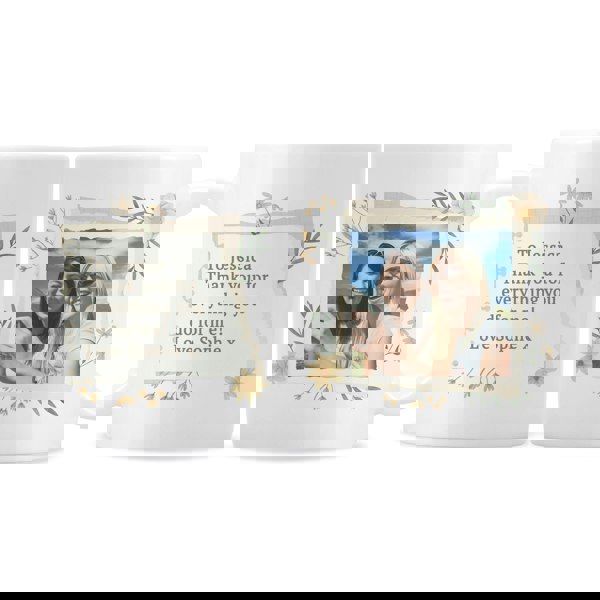 Personalised Memento Company Personalised Wild Flowers Photo Upload Mug