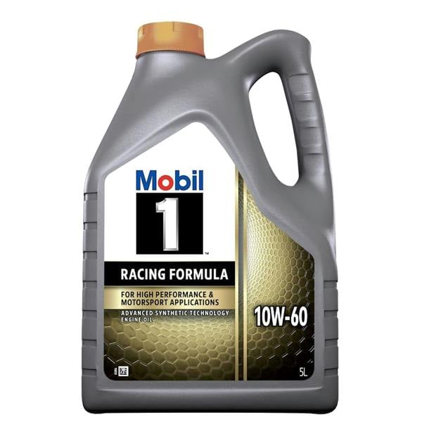 Mobil 1 10W60 Engine Oil 5L Racing Formula High Performance Motorsport Applications Fully Synthetic 10W-60