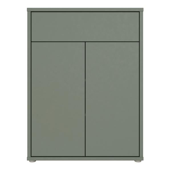 Furniture To Go Alice Springs Shoe Cabinet with 2 Doors Push-to-Open & 1 Drawer Push-to-Open in Sage Green
