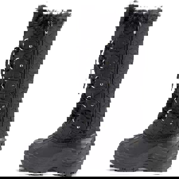 VIVA Polar Womens Tall Quilted Tactical Mountain Knee High Walking Boots