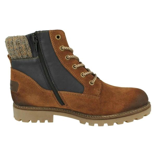 Remonte Ladies Remonte Knitted Cuff Detailed Boots D7466