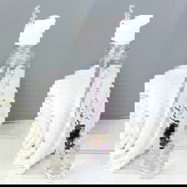 Personalised Memento Company Personalised Floral Best Ever Photo Upload Water Bottle