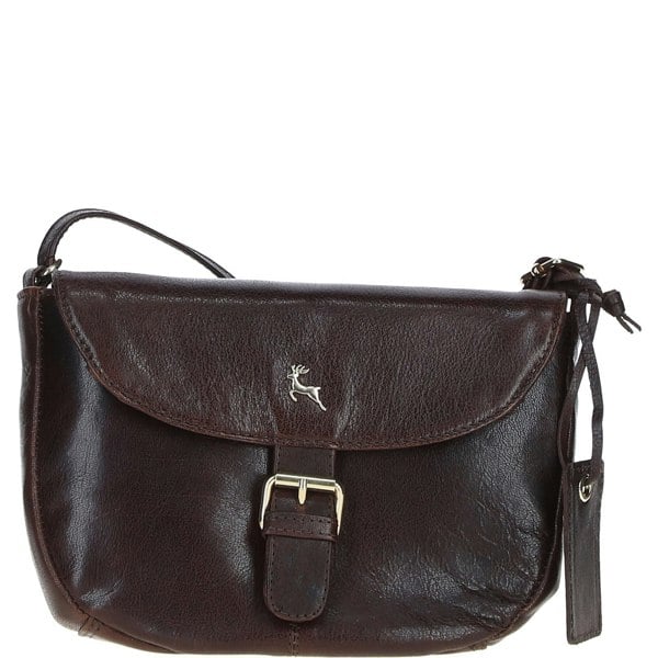 Ashwood Leather Flap-Over Crossbody Bag
