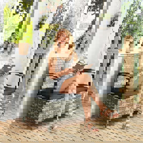 Rattan Storage Bench