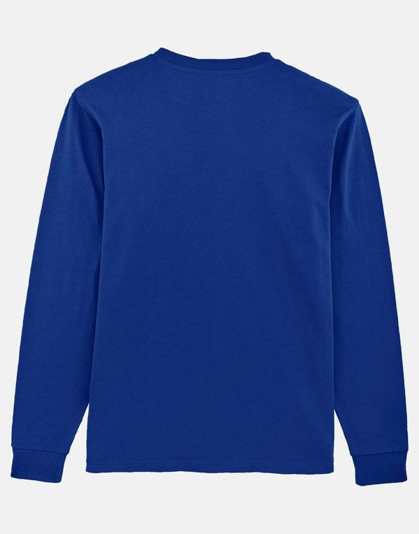 Men's Organic Cotton Jersey Long Sleeve T-Shirt – Royal Blue - British Boxers