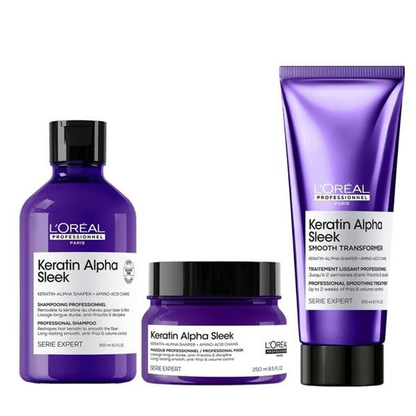 L'Oréal Professionnel&nbsp; Keratin Alpha Sleek Shampoo Mask Transformer Set
