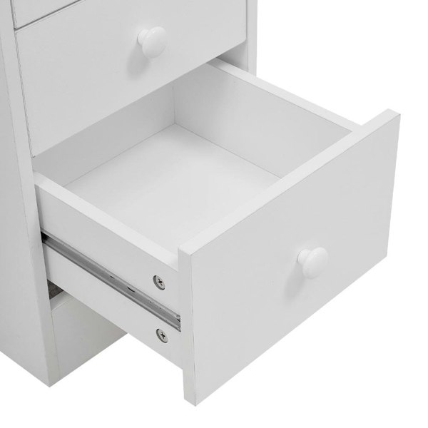 106cm White 3 Drawers Manicure Table with Metal Leg Dressing Tables Living and Home