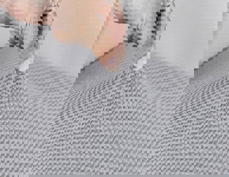 Anyseat Sofa Cover Gray Polyester Thick Stretchable Cushion For Living Room 1Pc Enlarge Size 130-160cm