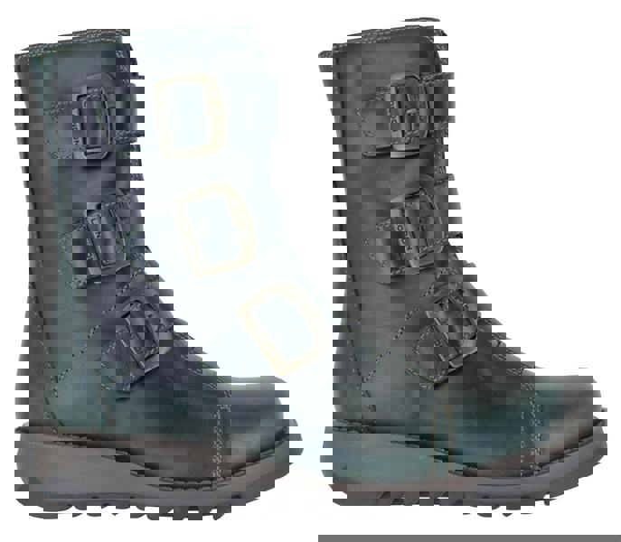 Fly London Scop Womens Wedged Heeled Chelsea Biker Ankle Boots