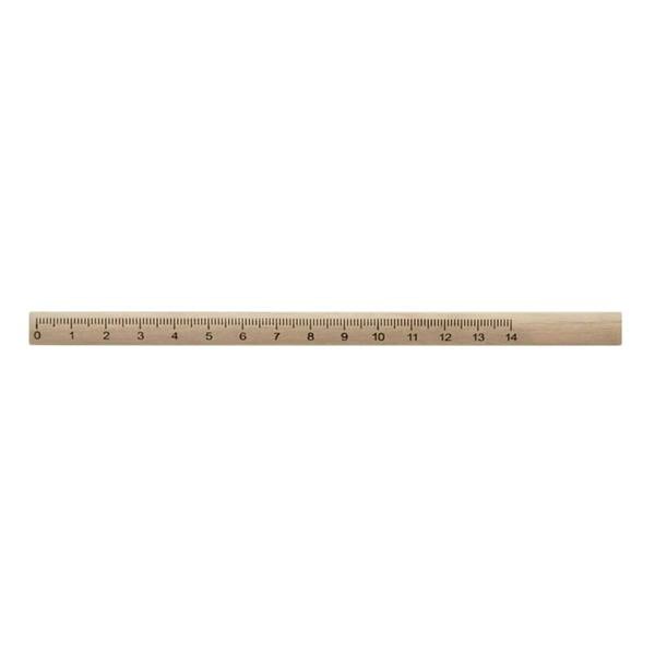 MidOcean Maderos Pencil With Ruler - Wood - 