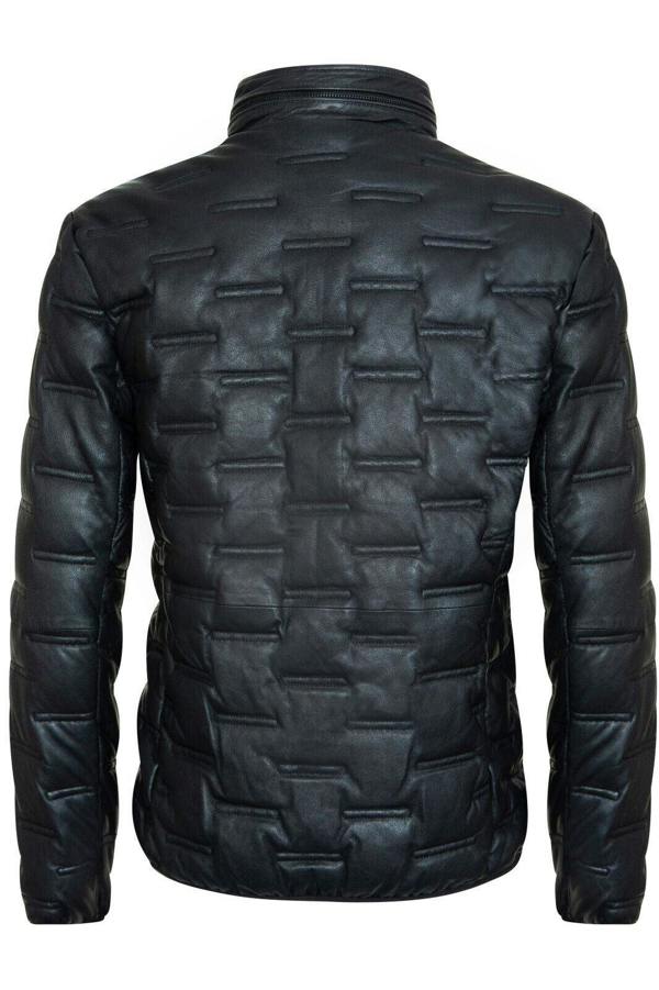 Infinity Leather Men's Puffer Quilted Bomber Leather Jacket - Recife