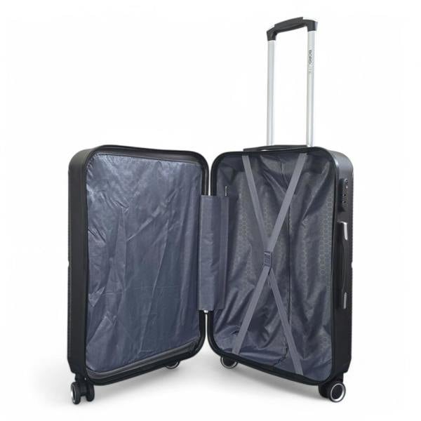 Infinity Luggage Robust ABS Hard Shell 8 Wheels Luggage Travel Holiday Cabin Suitcase Set