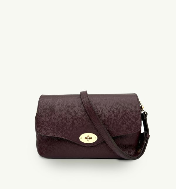 Apatchy London The Maddie Maxi Leather Bag - Port