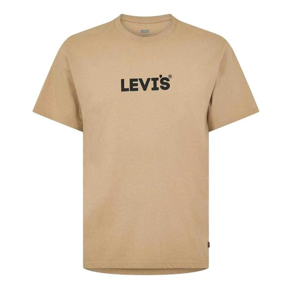Levis Mens Logo Cotton T-Shirt - Beige - 