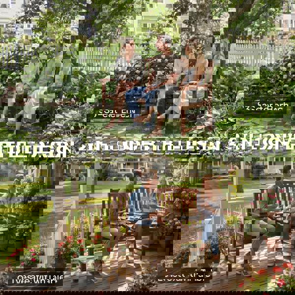 Garden Loveseat with Built-in Coffee Table