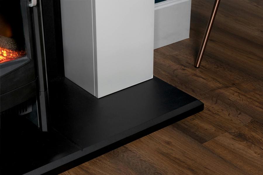Adam Innsbruck Stove Fireplace in Pure White with Keston Electric Stove, 45 Inch