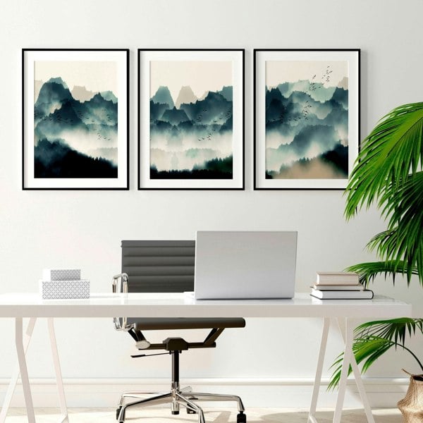 Wall decor for the office | set of 3 wall art prints