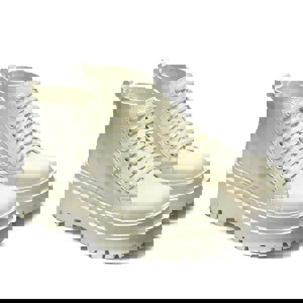 Superga Womens/Ladies 3052 Alpina Apex Faux Leather Mid Cut High Tops - Total Natural Beige - 