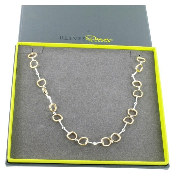 Sterling Silver Continuous Snaffle Large Necklace - Reeves & Reeves