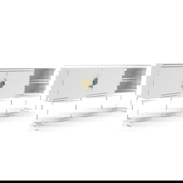 Dorel Home Asia Lowboard with 2 Doors in Anthracite