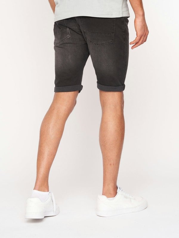 Crosshatch Reestier Denim Shorts Black