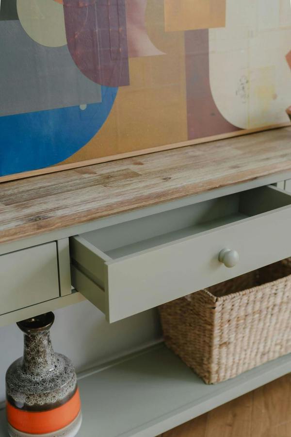 Statement Furniture Florence Console Table with 3 Drawers and Shelf. Hallway Slimline Storage