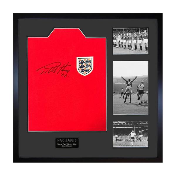 Geoff Hurst Signed England '66 Shirt Elite Frame