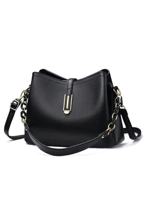 Pluspup Elegant Chain Strap Crossbody Shoulder Bag for Women