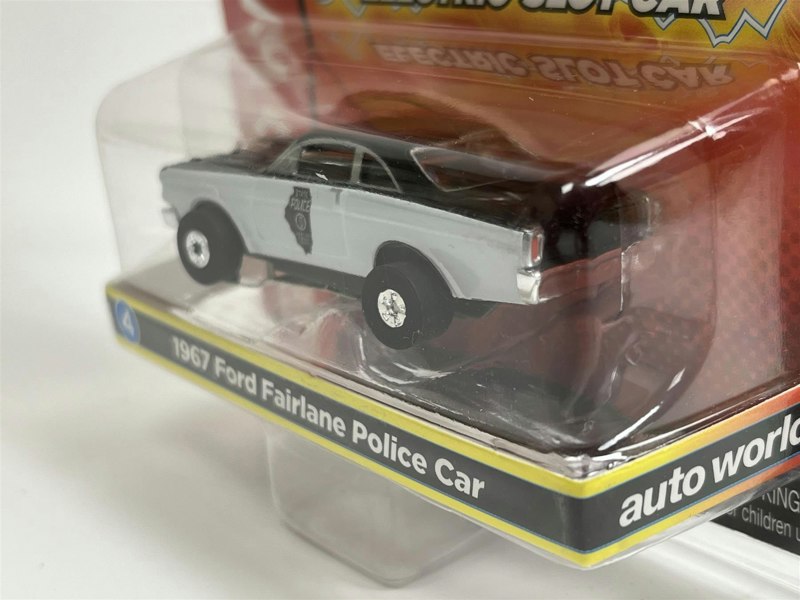 Auto World Slot Cars 1967 Ford Fairlane Police Car Thunderjet Ultra G HO Slot Car SC367-4