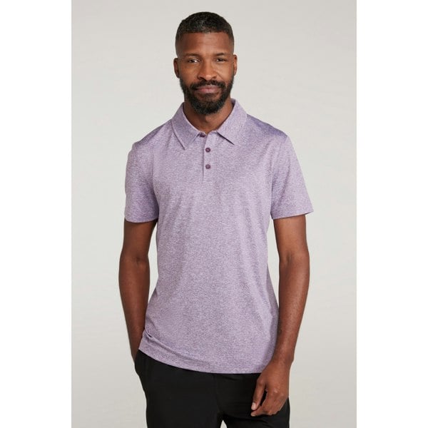 Mountain Warehouse Mens Deuce IsoCool Polo Shirt - Light Purple