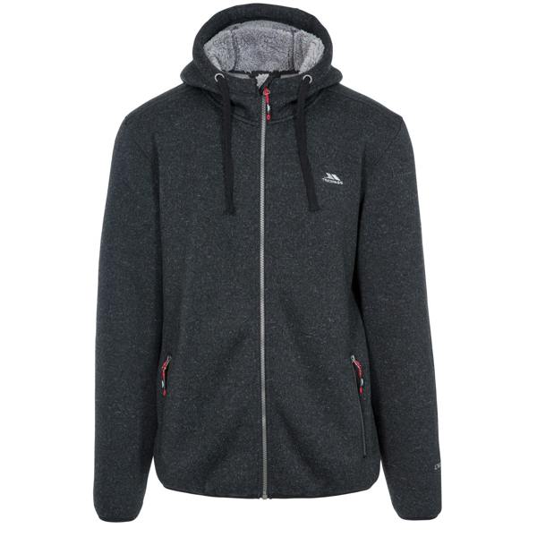 Trespass Mens Tableypipe Fleece Jacket - Black Marl - 