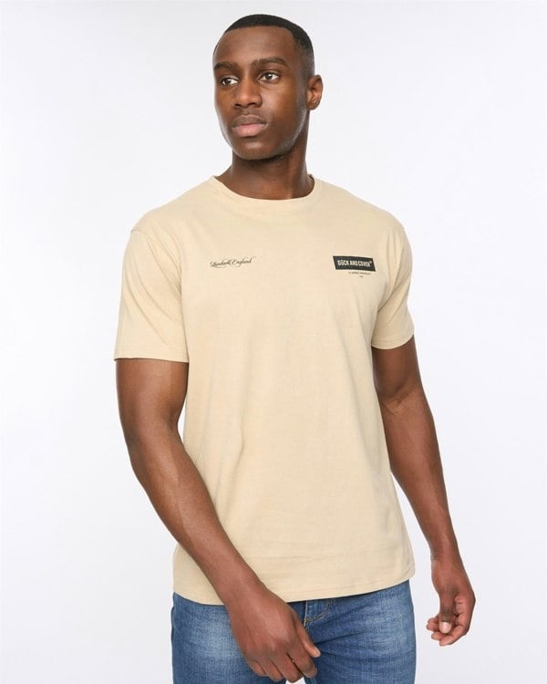 Duck and Cover Mersak T-Shirt Greige