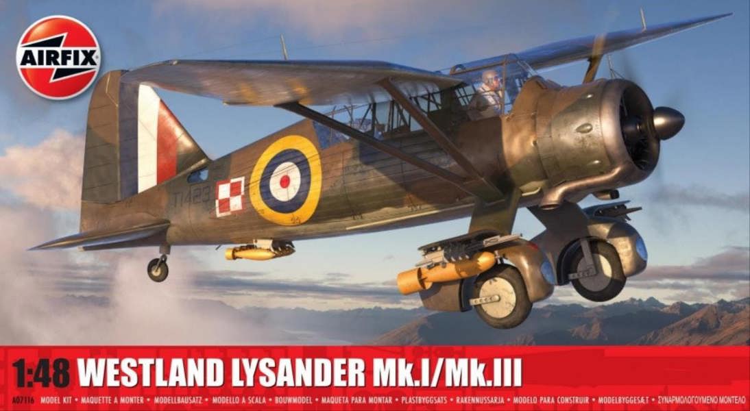 Airfix British Westland Lysander Mk.1/Mk.III (1:48 Scale)