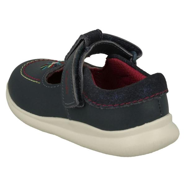 Clarks Girls Clarks Embroided Detailed T-Bar Shoes Crest Prom