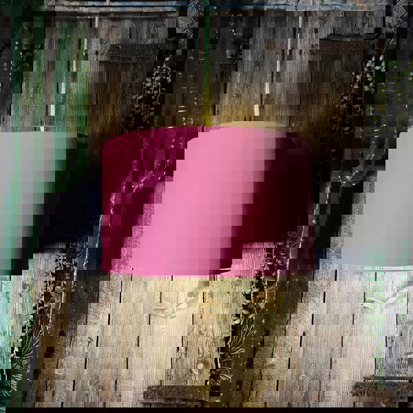 Love Frankie dirty pink cotton lampshade gold lining