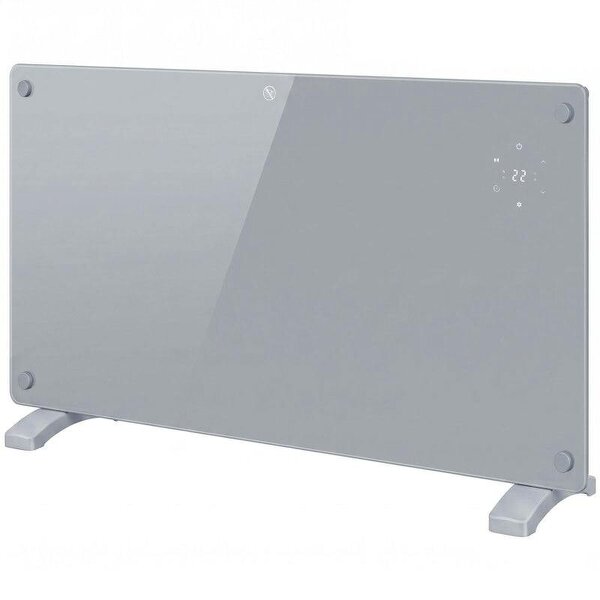 1500W Smart Panel Heater Wall Mounted & Freestanding, Electric Heater with Weekly Timer, Open Window & Anti-Frost, Grey