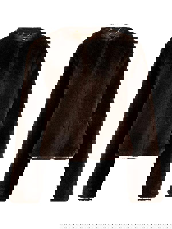 GWD Reece Faux Fur Chocolate Brown Jacket