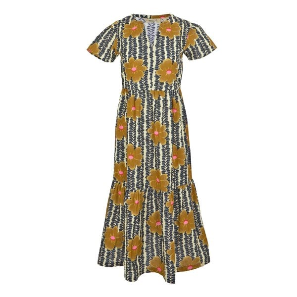 Regatta Womens/Ladies Orla Kiely Lotus Tiered Midi Dress - Yellow