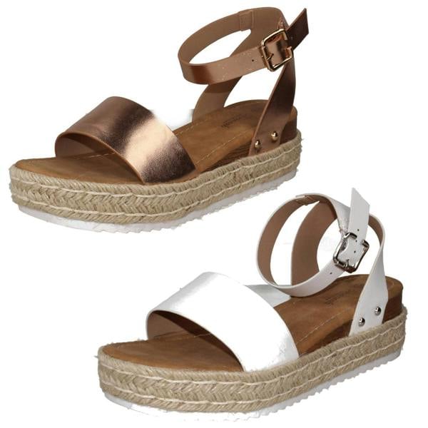 Savannah Ladies Savannah Ankle Strap Wide Fit Sandals F12042