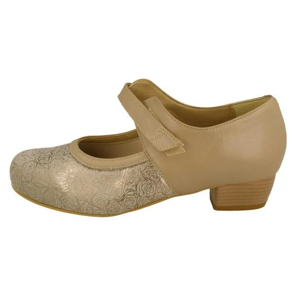 DB Shoes Ladies Easy B Court Shoes With Removable Footbed And Strap Constance