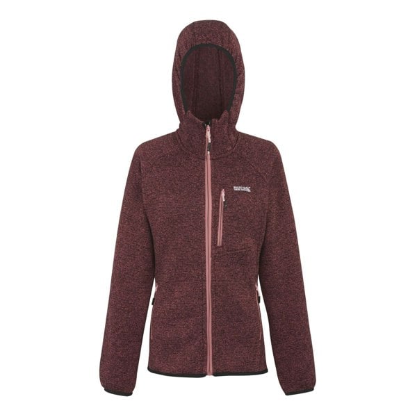 Regatta Womens Newhill Hooded Fleece Jacket - Dusty Rose