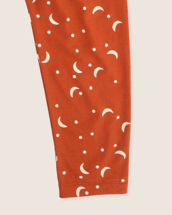 Orange Half Moon Print Dungarees - image 5