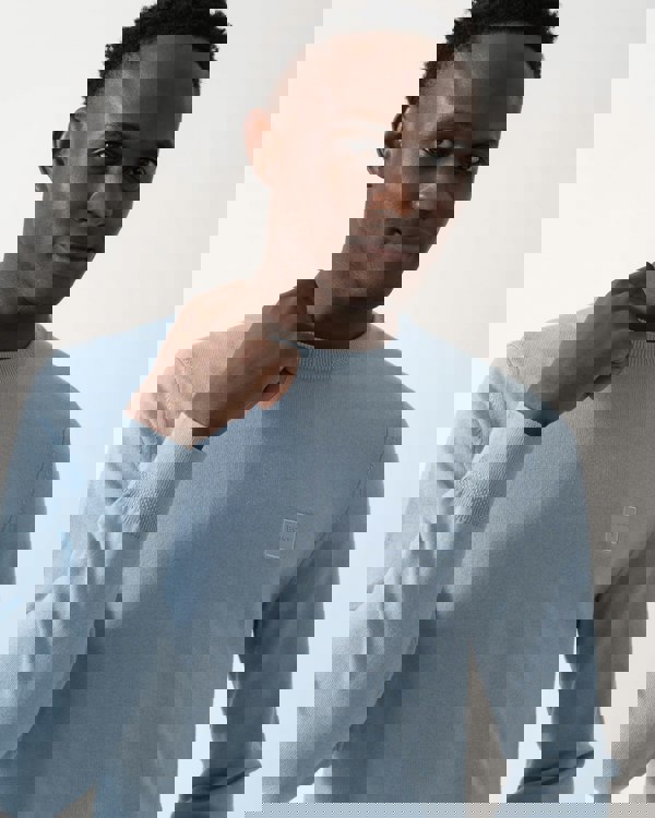 BOSS Orange Kanovano Mens Crew Neck Jumper - Light/Pastel Blue 451