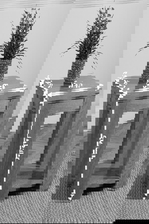 That's Furniture Dakota Solid Oak Lamp Table for Living Room