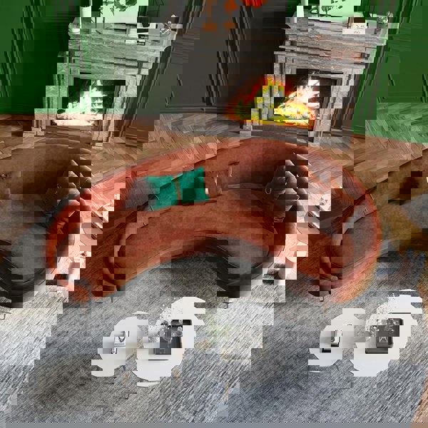 Verano Three Seater Sofa, Red Velvet-Weilai Concept-Weilai Concept